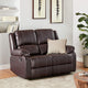 Brown Recliner Loveseat Modern Living Room Furniture